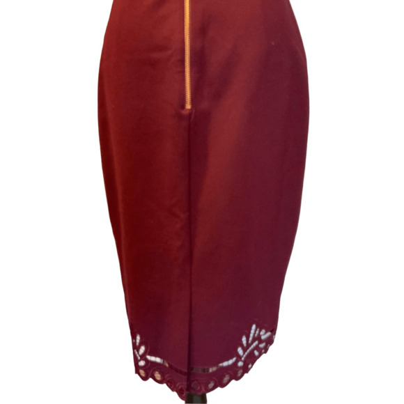 Ted Baker Burgundy Red Dress - Picture 9 of 14